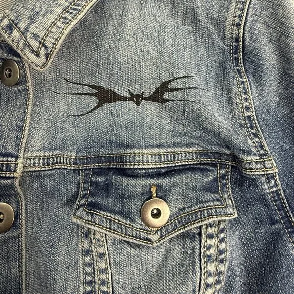 Disney Nightmare Before Christmas Jacket Womens‎ 3 Blue Denim Simply Meant To Be - Picture 5 of 12